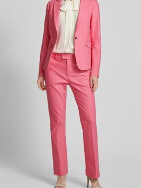 Mos Mosh Ellen Night Pink Kick Flare Ankle Pants 4 Stretch, Tailored Fit, NWT